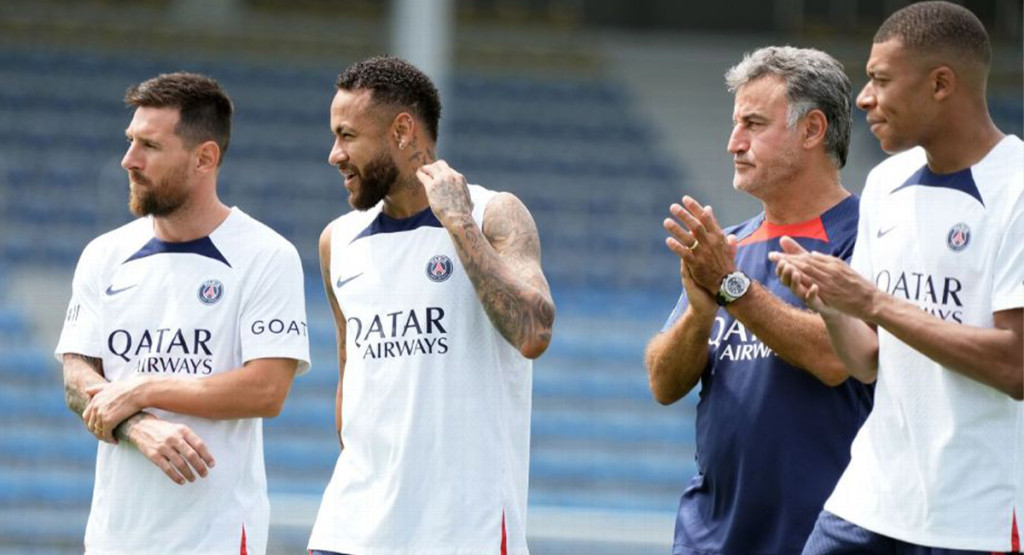 Treinador do PSG manda recado para Neymar Messi e Mbappé Vão ter que