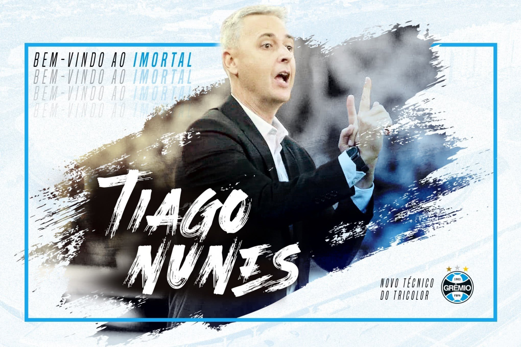 Grêmio anuncia Tiago Nunes como novo técnico