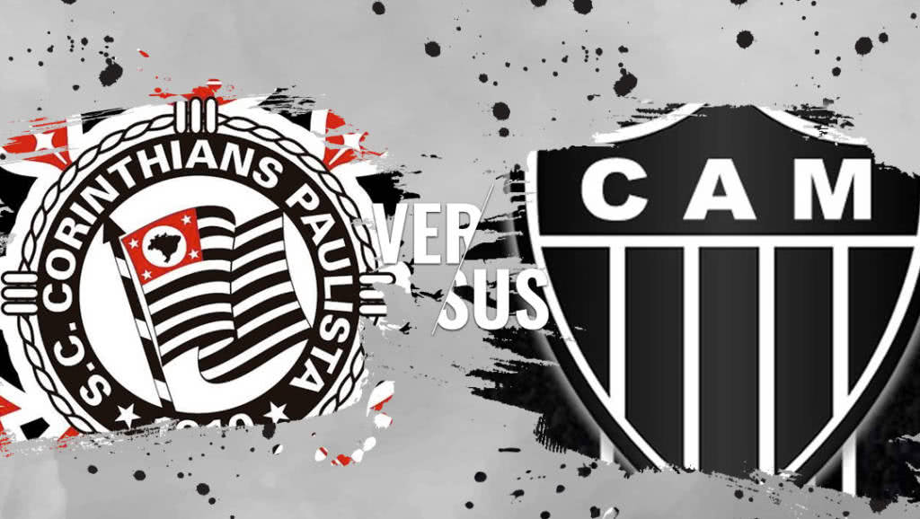 Corinthians e Atlético Mineiro se enfrentam neste sábado com transmissão para todo Brasil