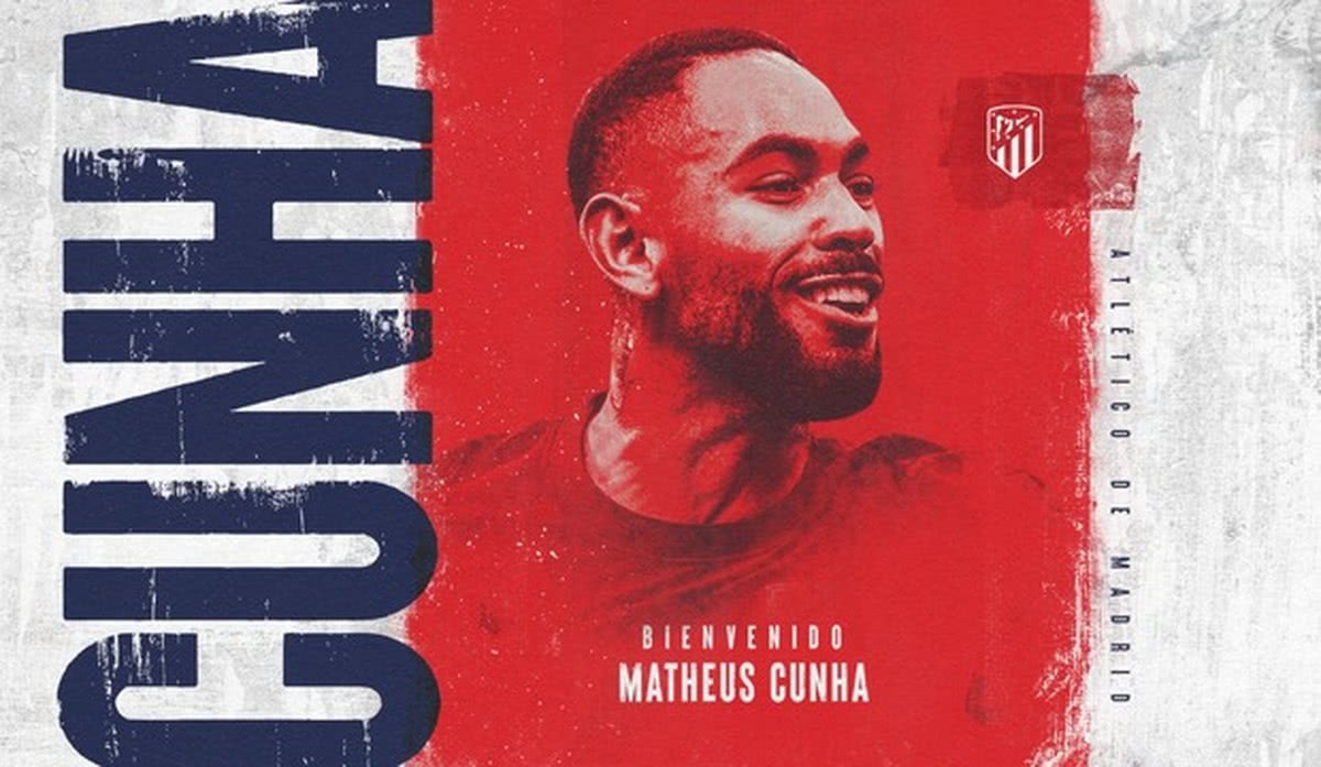 Matheus Cunha é anunciado como novo reforço do Atlético de Madrid