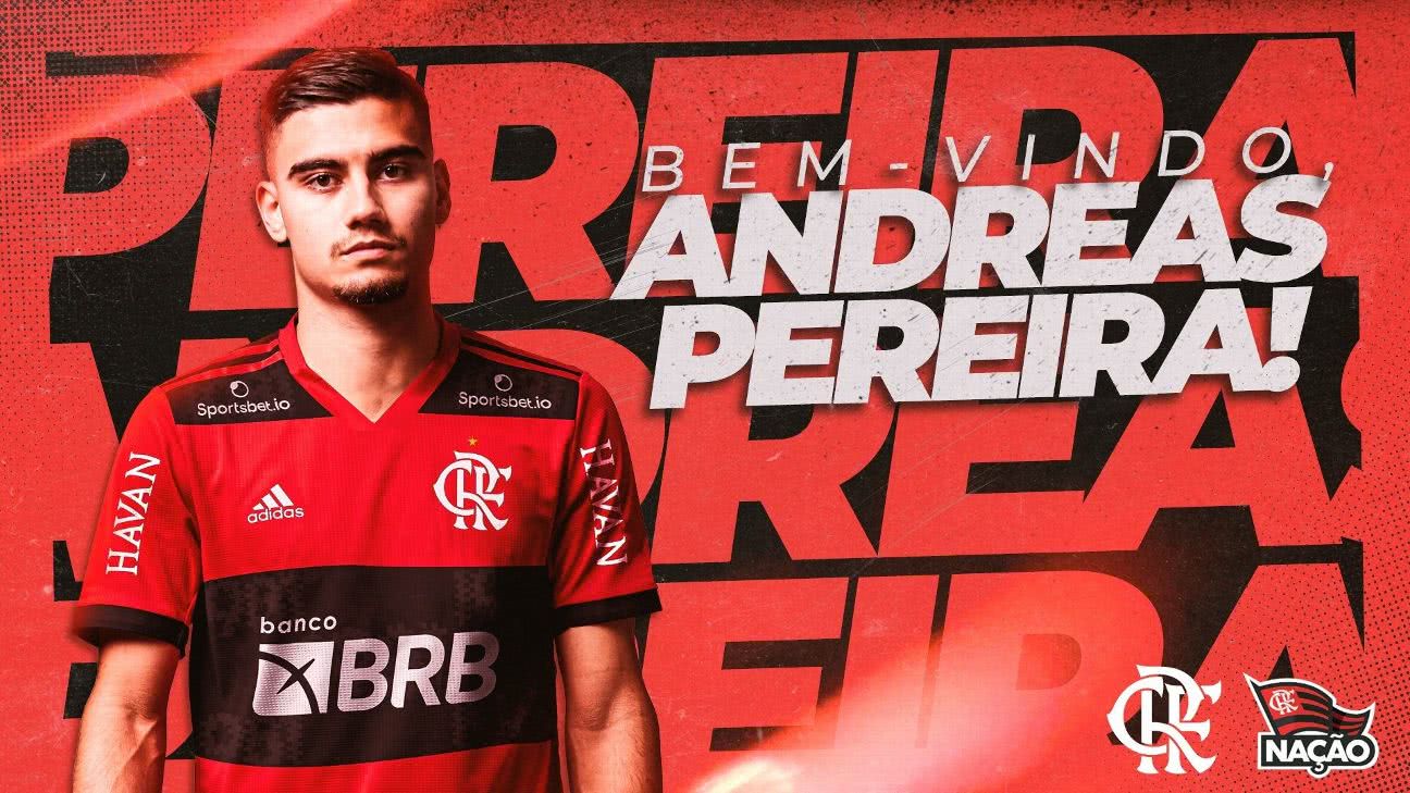 Andreas Pereira é oficialmente anunciado pelo Flamengo
