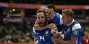 Brasil vence Marrocos por 1 a 0 e avança para as semifinais da Copa do Mundo de futsal