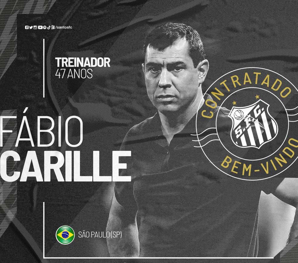 Santos acerta a contratação de Fábio Carille