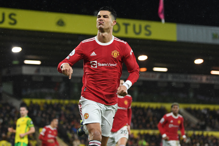 Cristiano Ronaldo celebra gol pelo Manchester United