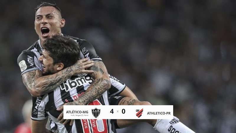 Gols de Atlético Mineiro e Athletico Paranaense neste domingo pela Copa do Brasil - Instagram - Atletico-MG