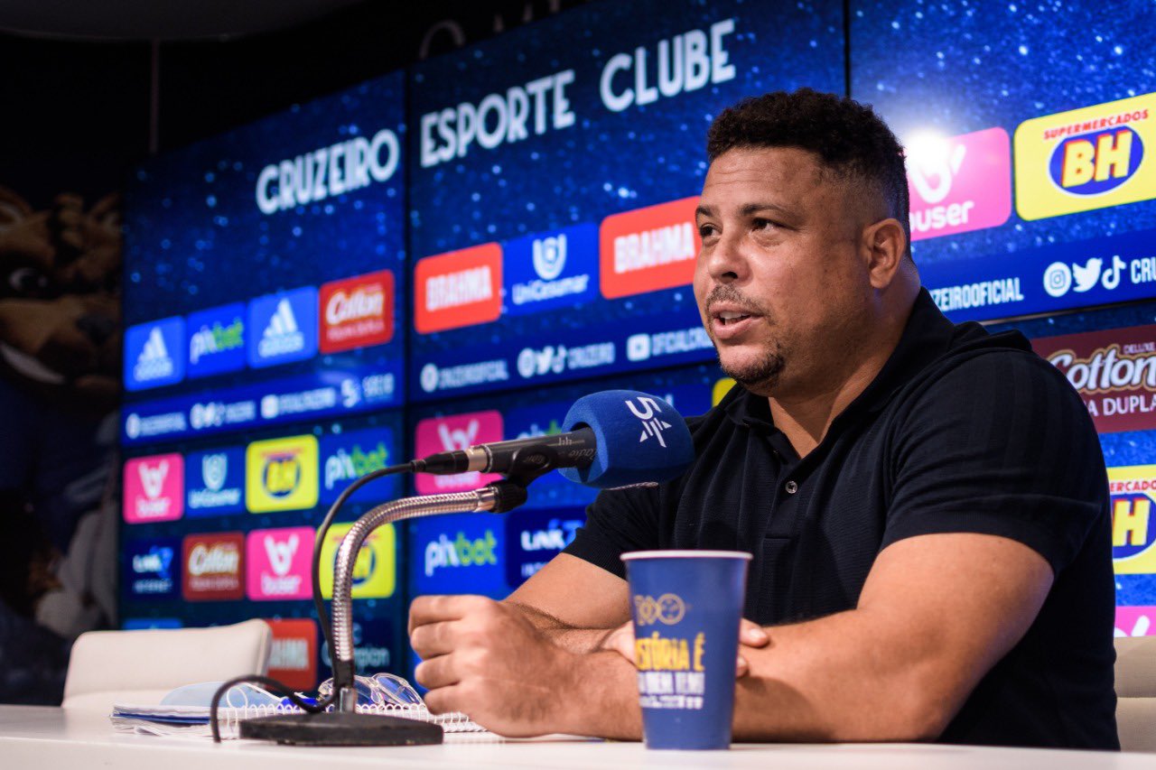 Cruzeiro: Ronaldo Fenômeno rebate repórter sobre ganhar títulos