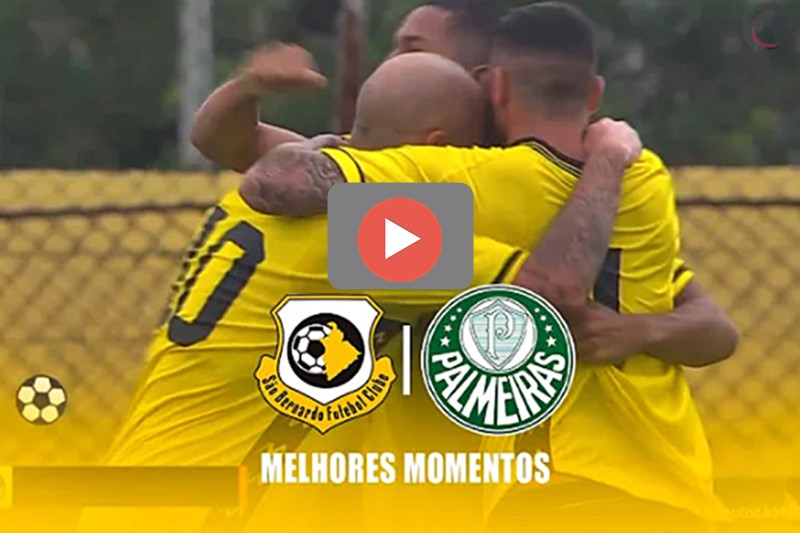 Gols de São Bernardo e Palmeiras pelo Paulistão neste sábado empate em 1 x 1
