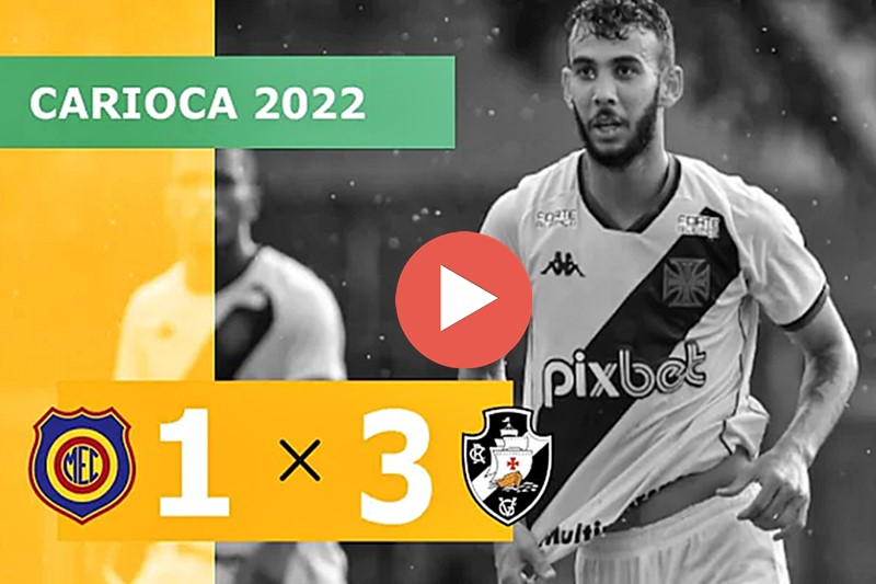 Gols da partida Madureira 1 x 3 Vasco neste domingo pelo Campeonato Carioca