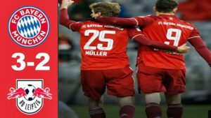 Gols de Bayern de Munique x RB Leipzig (3 x 2) neste sábado pelo Campeonato Alemão