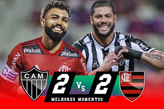 Gols de Atlético Mineiro x Flamengo neste domingo pela Supercopa do Brasil