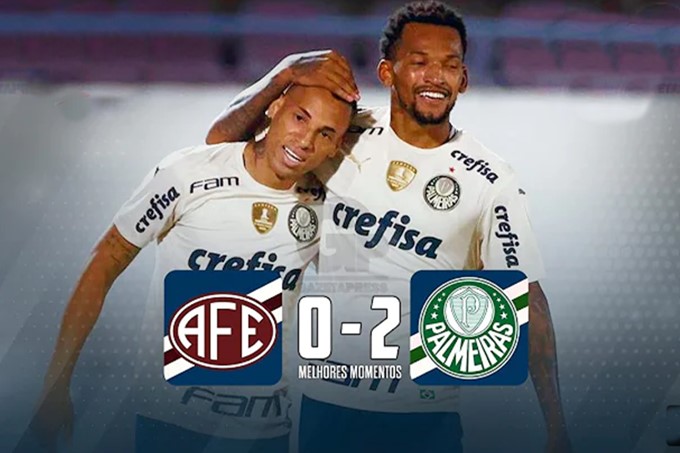 Gols de Ferroviária x Palmeiras pelo Campeonato Paulista 2 x 0 para o Verdão