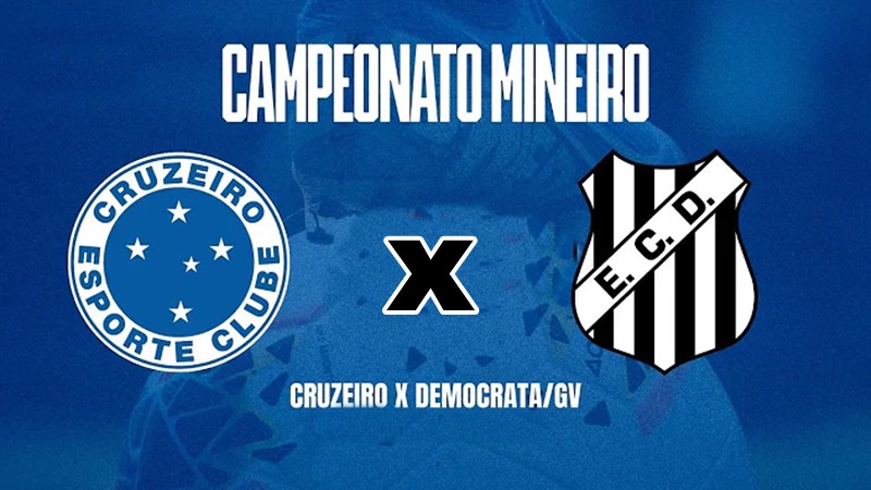 Onde assistir Cruzeiro x Democrata ao vivo online e na Tv pelo Campeonato Mineiro