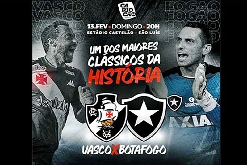 Onde assistir Vasco e Botafogo neste domingo às 20h, pela sexta rodada do Campeonato Carioca