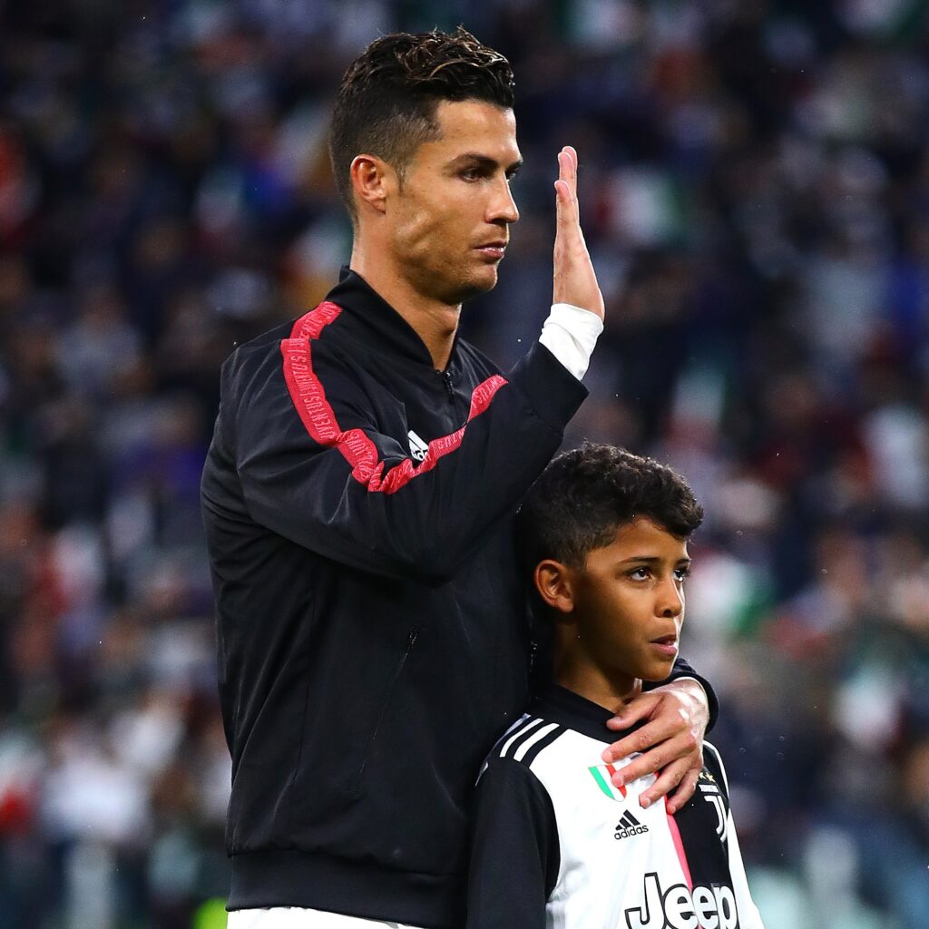 Cristiano Ronaldo e filho