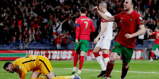 Diogo Jota anotou segundo de Portugal na partida