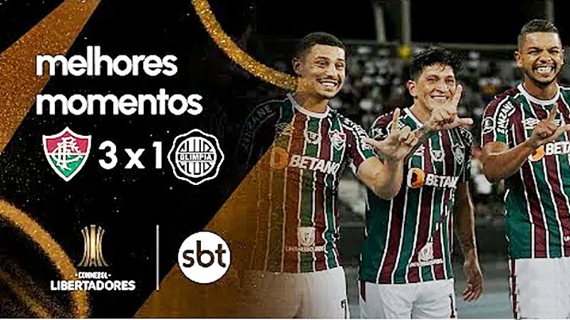 Fluminense 3 x 1 Olímpia pela Libertadores nesta quarta no Nilton Santos