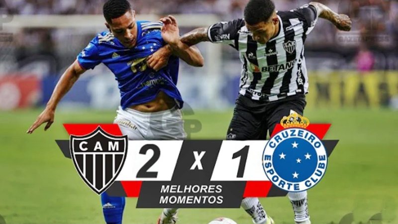 Gols de Atlético e Cruzeiro pelo Campeonato Mineiro: Galo vence o Cruzeiro por 2 x 1 de virada no Mineirão
