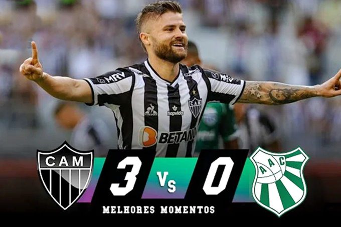 Gols de Atlético Mineiro 3 x 0 Caldense pelo Campeonato Mineiro