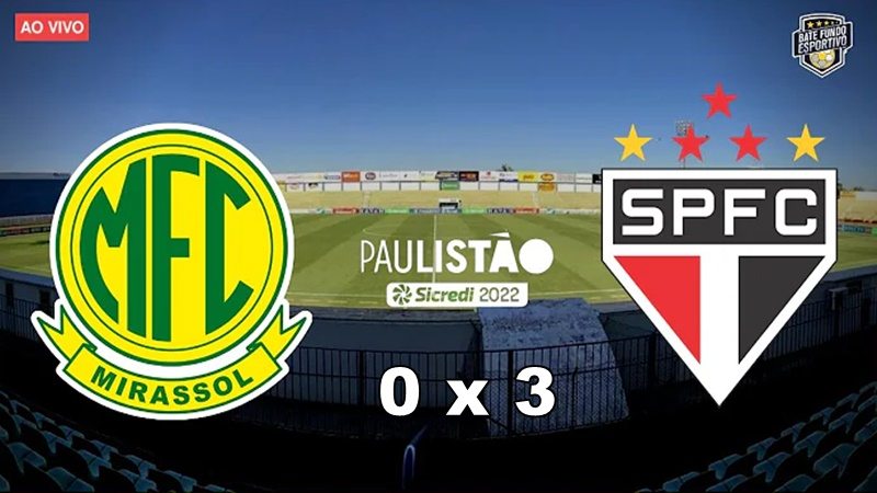 Gols de São Paulo e Mirassol pelo Paulistão: vitória Tricolor por 3 x 0 neste domingo