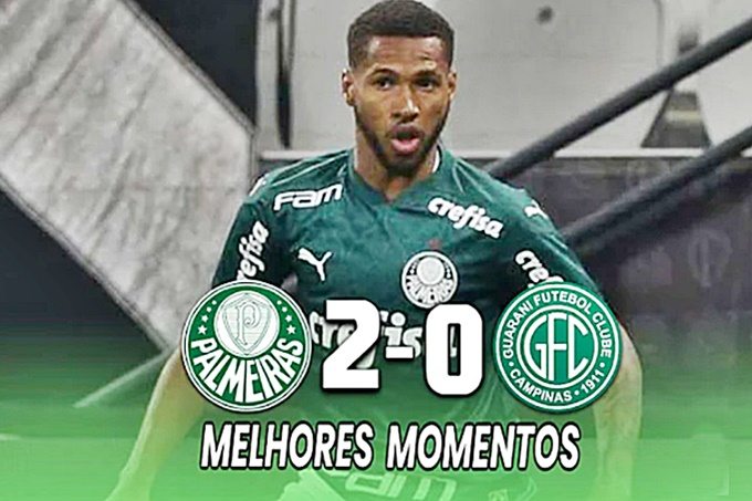 Gols de Palmeiras 2 x 0 Guarani neste domingo 06 de março pelo Campeonato Paulista 