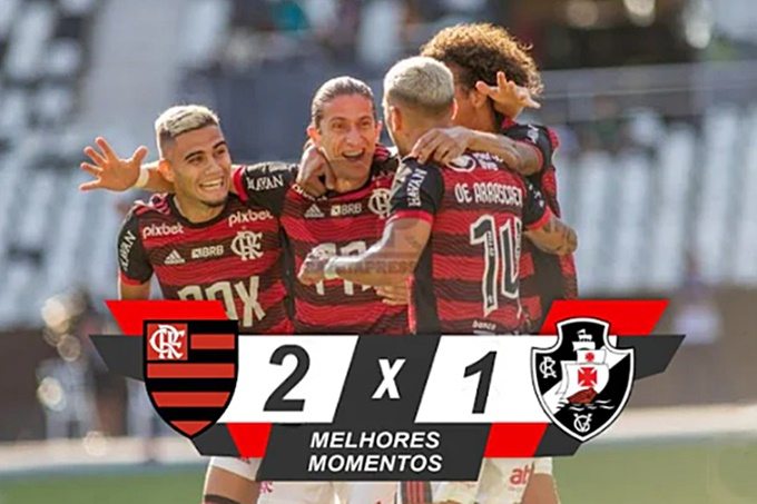 Melhores momentos e gols de Flamengo 2 x 1 Vasco neste domingo pelo Campeonato Carioca