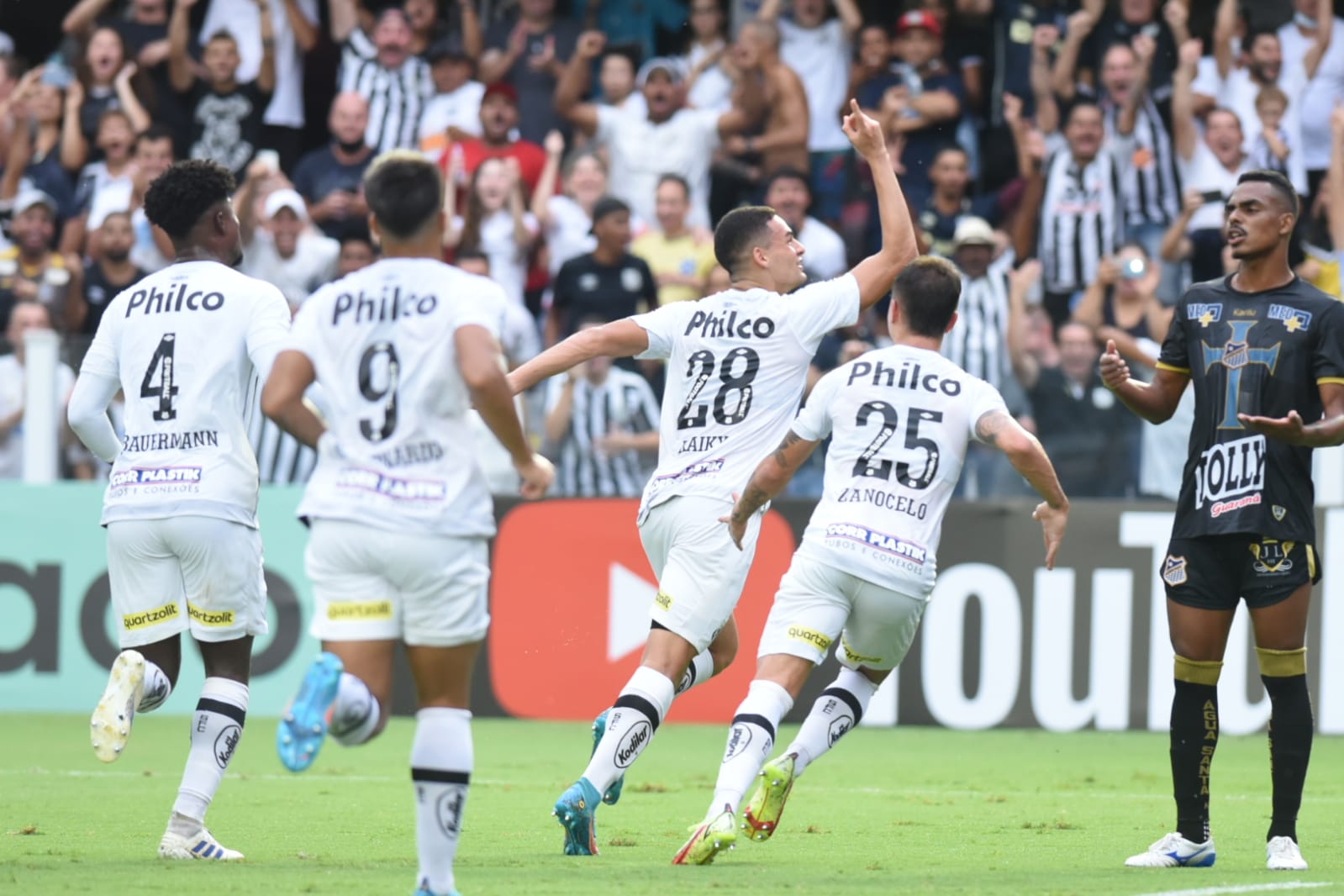 Veja os gols de Santos e Água Santa: Peixe vence mas não se classifica para próxima fase