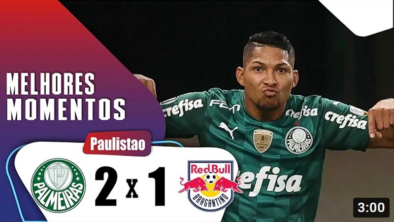 Gols de Palmeiras e Bragantino: Verdão vence por 2 x 1 e vai à terceira final seguida do Paulistão