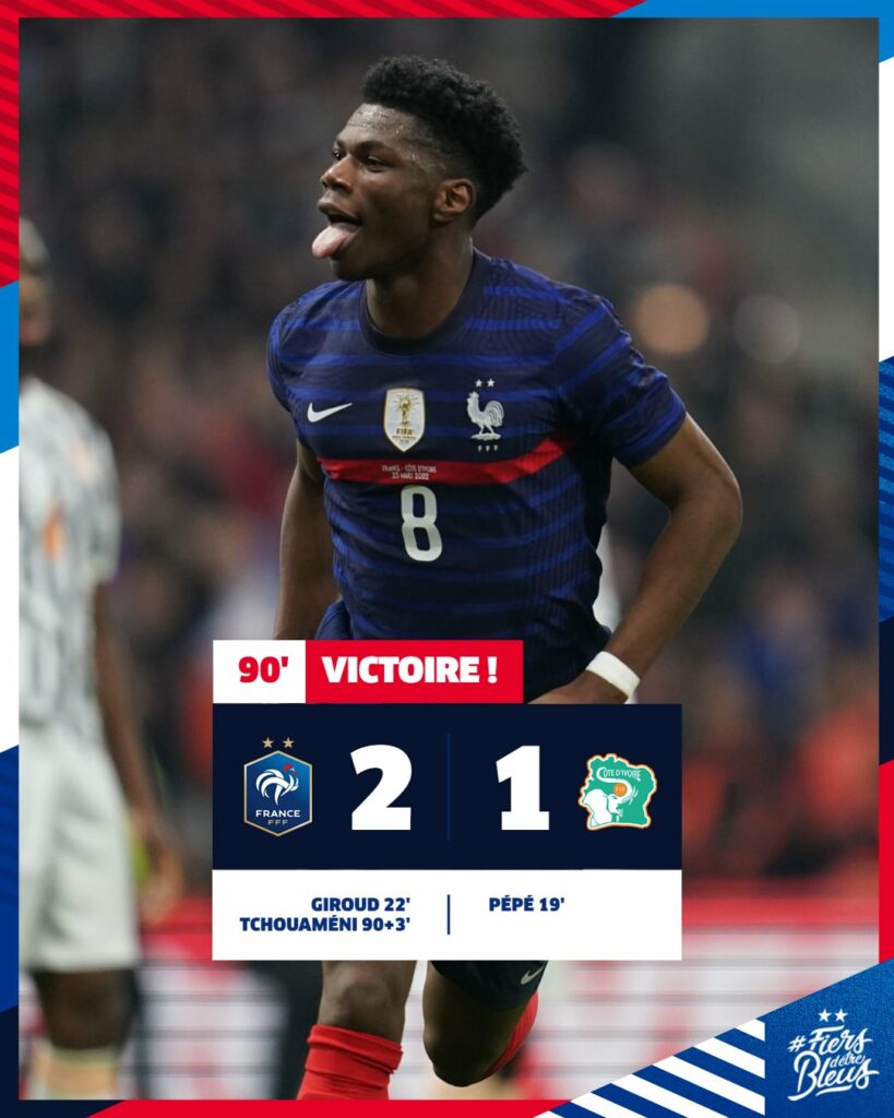 Vitória apertada da Seleção da França