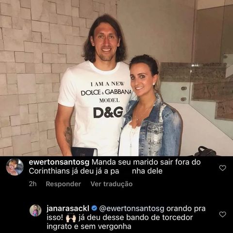 Torcida do Corinthians x Cássio: Esposa do goleiro defende ele no instagram 