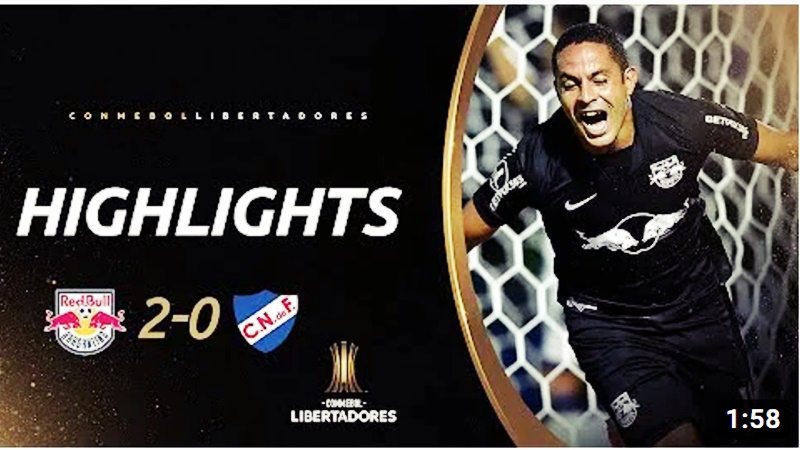 Gols de Bragantino e Nacional do Uruguai pela Libertadores: Massa Bruta estreia com vitória por 2 x 0 e avança na competiçãp