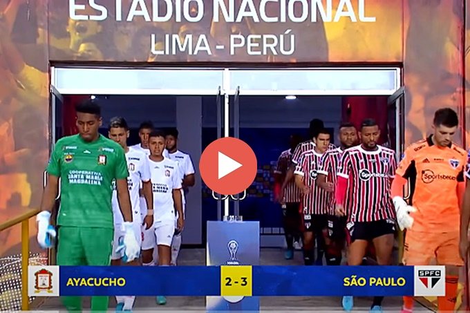 Confira os gols de São Paulo 3 e 2 Ayacucho pela Sul-Americana