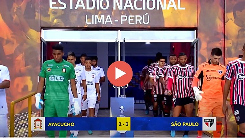 Gols de Ayacucho x São Paulo pela Sul-Americana: Tricolor vira e vence por 3 x 2