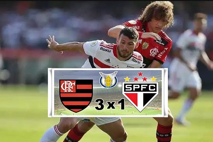 Gols de Flamengo 3 x 1 São Paulo pelo Brasileirão