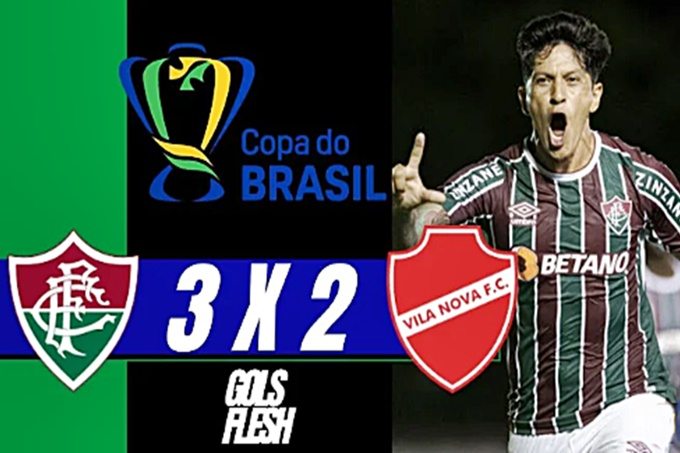 Gols de Fluminense 3 x 2 Vila Nova pela Copa do Brasil no Maracanã