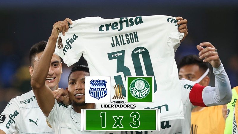 Gols de Palmeiras x Emelec: Verdão vence por 3 x 1 e mantém 100% na Libertadores