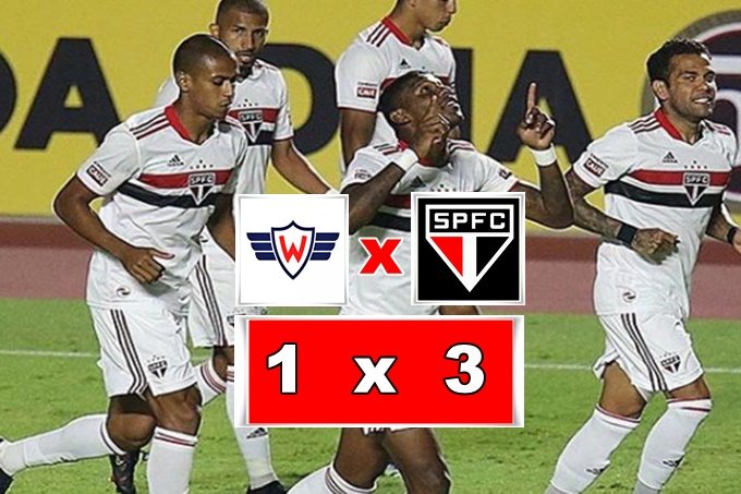 Gols de São Paulo 3 x 1 Jorge Wilstermann pela Sul-Americana - Imagem - Twitter SPFC