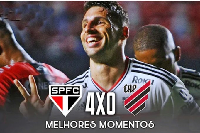 Gols de São Paulo 4 x 0 Athletico Paranaense pelo Brasileirão neste domingo