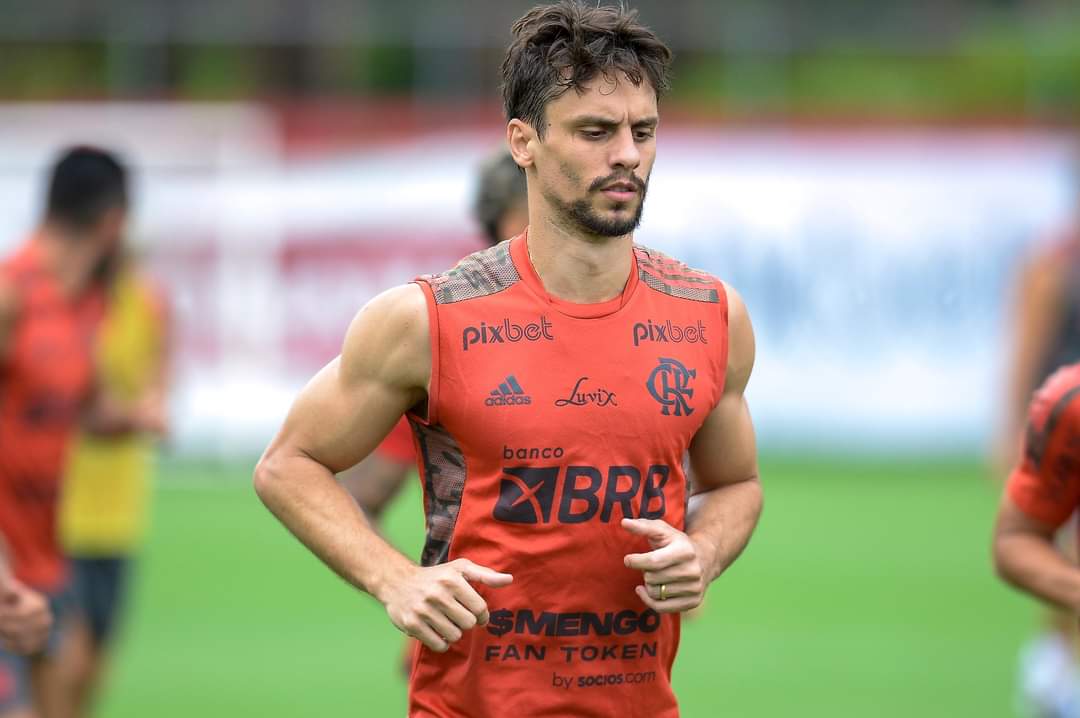 Rodrigo Caio realizando treinamento físico no Flamengo - Foto: Reprodução