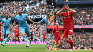 Gols de Manchester City x Liverpool: Jogo eletrizante de 4 gols termina empatado