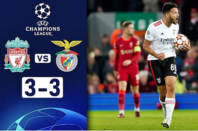 Melhores momentos e gols de Liverpool 3 x 3 Benfica pela Champions League