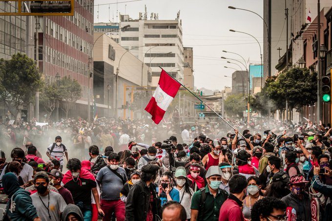 Peru enfrenta onda de protestos populares. (Foto: Reprodução)