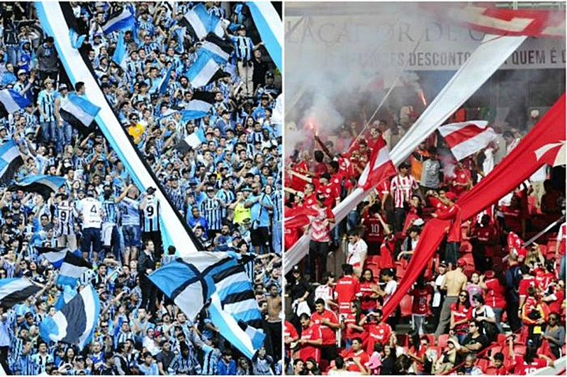 Torcidas do Grêmio e Inter são punidas com 90 dias de suspensão aos estadios - Imagem Redes Sociais