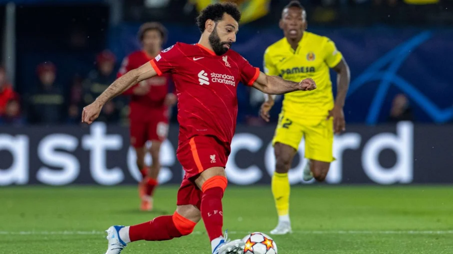 Salah foi fundamental na virada do Liverpool sobre o Villarreal. (Foto: Reprodução)