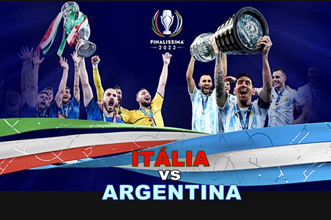 As seleções da Itália e Argentina disputam a Finalíssima nesta quarta-feira no Estádio de Wembley, em Londres