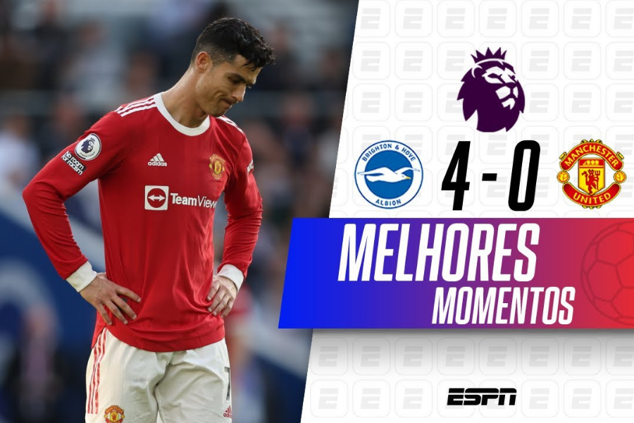 Melhores momentos de Brighton x Manchester United: Gols da goleada do sofrida pelo United com CR7 em campo