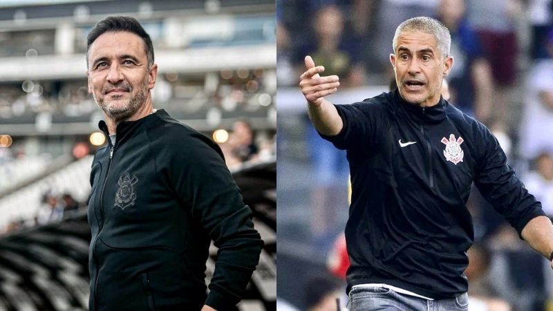 Corinthians de Vítor Pereira x Silvinho: comparação entre dois treinadores