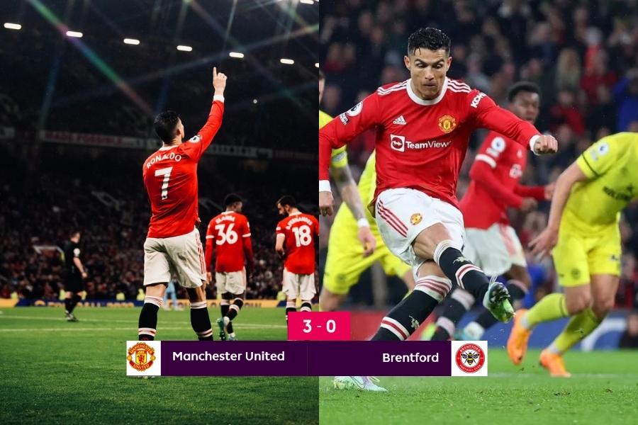 Gols e melhores momentos de Manchester United x Brentford: CR7 marca em vitória do United