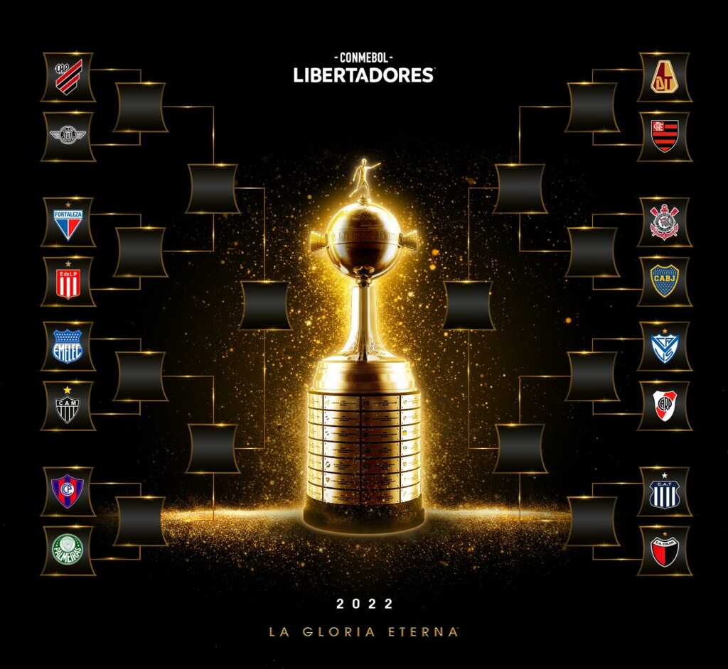 Confira como ficaram as oitavas de final da Copa Libertadores. (Foto: Reprodução)