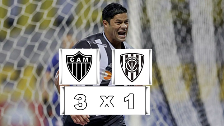 Atlético-MG vence, por 3 x 1, com 2 de Hulk e garante classificação na Libertadores