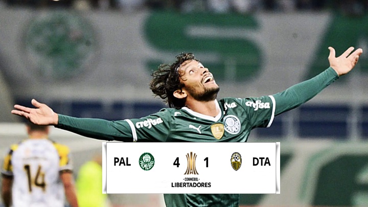 Goleada do Palmeiras por 4 x 1 na Libertadores:  Scarpa e Navarro brilham e Verdão bate recordes